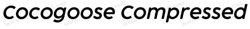 Cocogoose Compressed Semilight字体转换